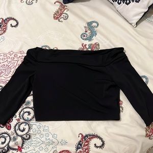 Black crop top
